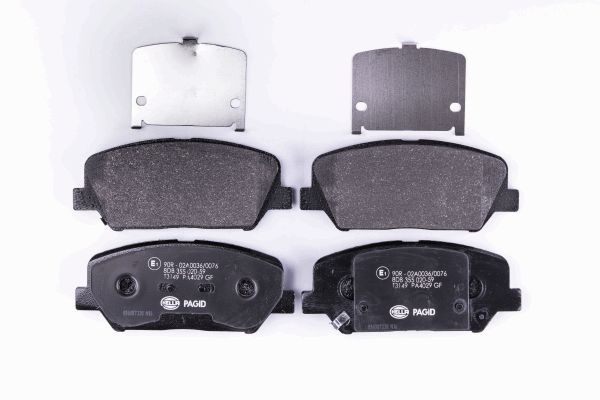 BEHR HELLA SERVICE - 8DB355020591 - Комплект тормозных колодок, дисковый тормоз
