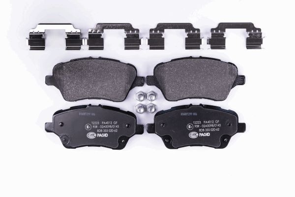 BEHR HELLA SERVICE - 8DB355020621 - Комплект тормозных колодок, дисковый тормоз BEHR HELLA SERVICE - 8DB355020621 - Комплект тормозных колодок, дисковый тормоз