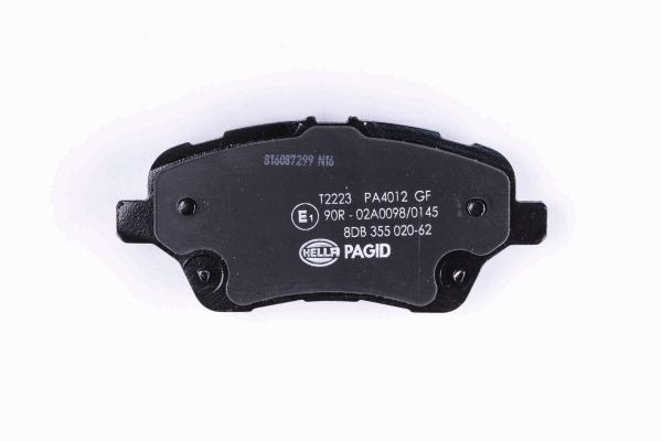 BEHR HELLA SERVICE - 8DB355020621 - Комплект тормозных колодок, дисковый тормоз BEHR HELLA SERVICE - 8DB355020621 - Комплект тормозных колодок, дисковый тормоз