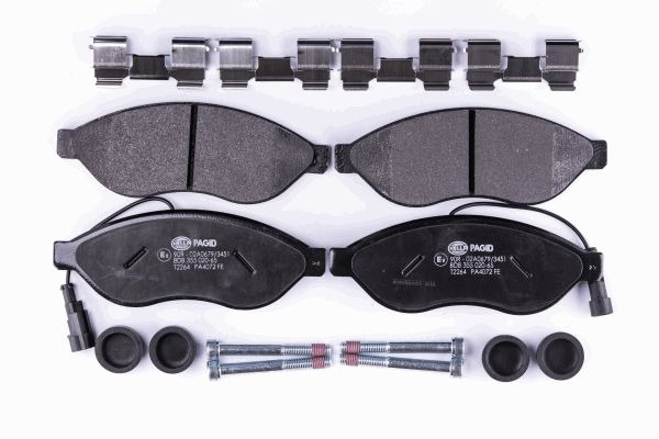 BEHR HELLA SERVICE - 8DB355020651 - Комплект тормозных колодок, дисковый тормоз