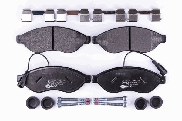 BEHR HELLA SERVICE - 8DB355020661 - Комплект тормозных колодок, дисковый тормоз