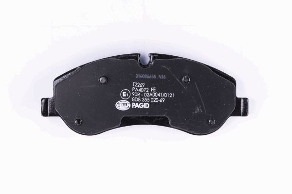 BEHR HELLA SERVICE - 8DB355020691 - Комплект тормозных колодок, дисковый тормоз BEHR HELLA SERVICE - 8DB355020691 - Комплект тормозных колодок, дисковый тормоз