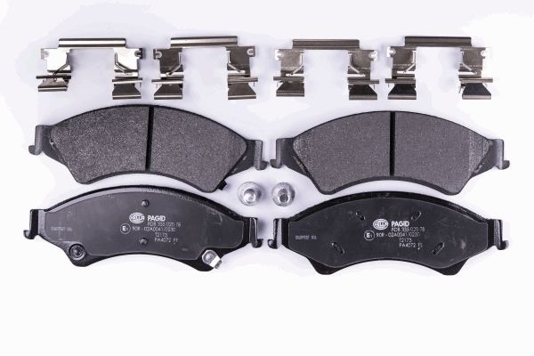 BEHR HELLA SERVICE - 8DB355020781 - Комплект тормозных колодок, дисковый тормоз BEHR HELLA SERVICE - 8DB355020781 - Комплект тормозных колодок, дисковый тормоз