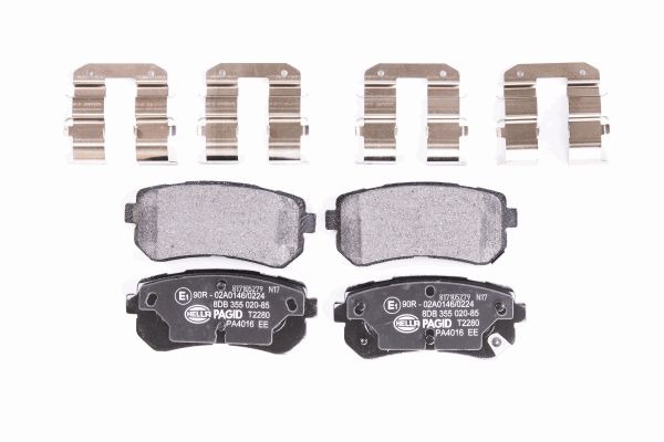 BEHR HELLA SERVICE - 8DB355020851 - Комплект тормозных колодок, дисковый тормоз BEHR HELLA SERVICE - 8DB355020851 - Комплект тормозных колодок, дисковый тормоз