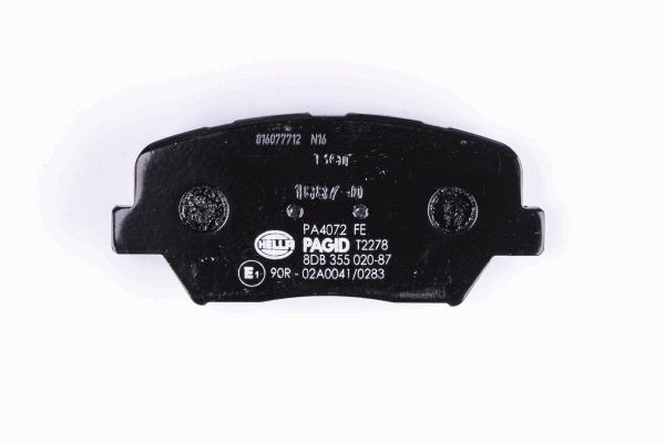 BEHR HELLA SERVICE - 8DB355020871 - Комплект тормозных колодок, дисковый тормоз BEHR HELLA SERVICE - 8DB355020871 - Комплект тормозных колодок, дисковый тормоз