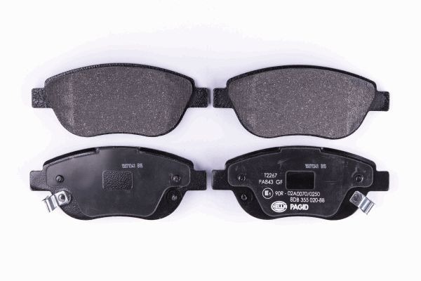 BEHR HELLA SERVICE - 8DB355020881 - Комплект тормозных колодок, дисковый тормоз BEHR HELLA SERVICE - 8DB355020881 - Комплект тормозных колодок, дисковый тормоз