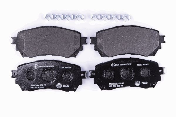 BEHR HELLA SERVICE - 8DB355020901 - Комплект тормозных колодок, дисковый тормоз BEHR HELLA SERVICE - 8DB355020901 - Комплект тормозных колодок, дисковый тормоз