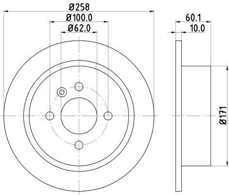 BEHR HELLA SERVICE - 8DD355100351 - Тормозной диск