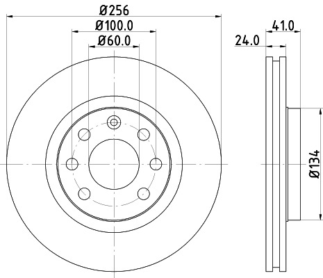 BEHR HELLA SERVICE - 8DD355101501 - Тормозной диск