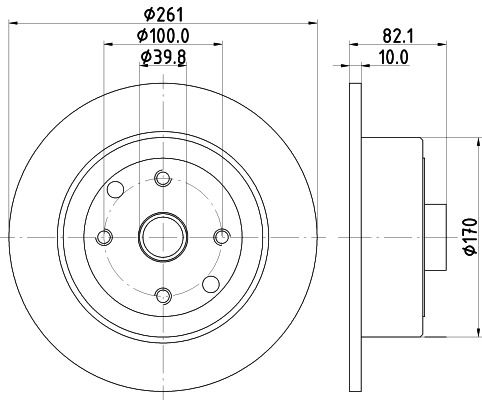 BEHR HELLA SERVICE - 8DD355101671 - Тормозной диск