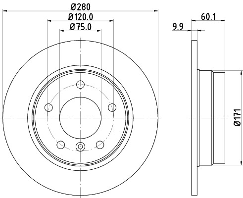 BEHR HELLA SERVICE - 8DD355102601 - Тормозной диск