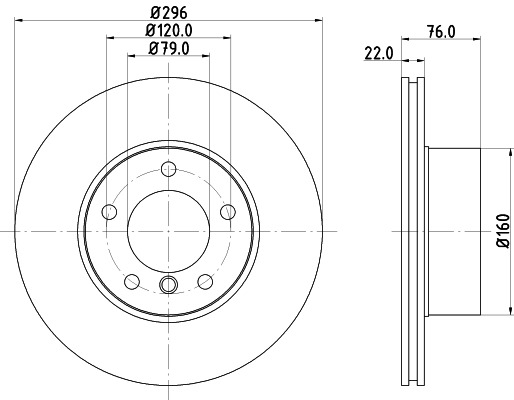 BEHR HELLA SERVICE - 8DD355104591 - Тормозной диск