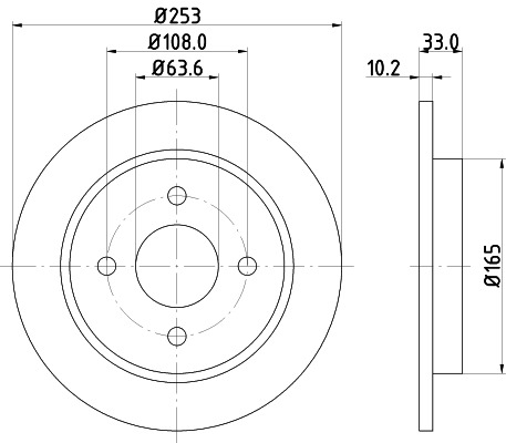 BEHR HELLA SERVICE - 8DD355105661 - Тормозной диск
