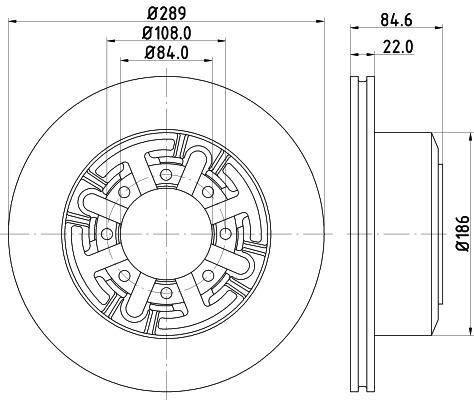 BEHR HELLA SERVICE - 8DD355105791 - Тормозной диск