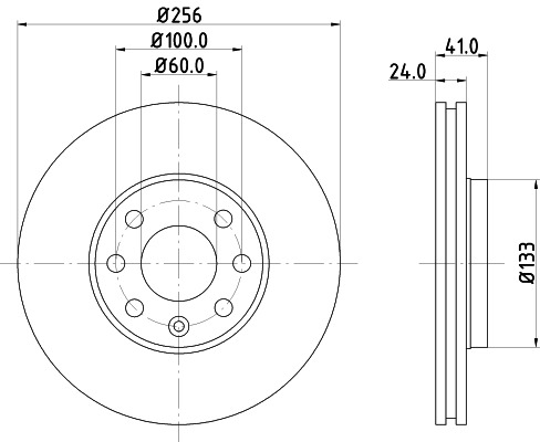 BEHR HELLA SERVICE - 8DD355106051 - Тормозной диск