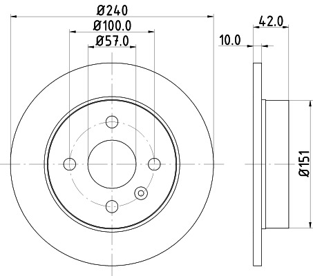 BEHR HELLA SERVICE - 8DD355106091 - Тормозной диск