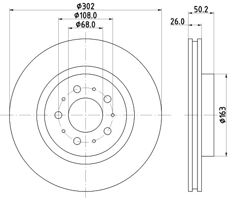 BEHR HELLA SERVICE - 8DD355106131 - Тормозной диск