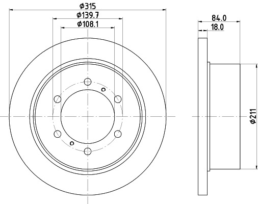 BEHR HELLA SERVICE - 8DD355106221 - Тормозной диск