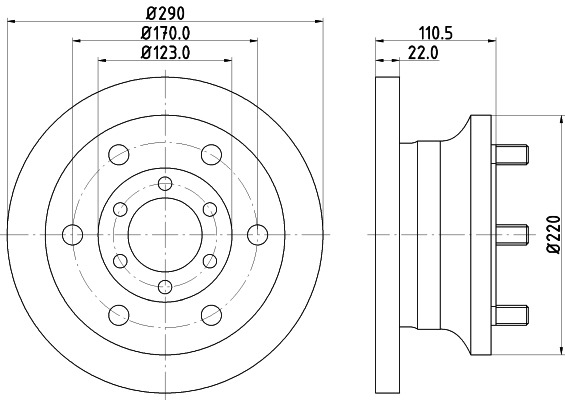 BEHR HELLA SERVICE - 8DD355106361 - Тормозной диск BEHR HELLA SERVICE - 8DD355106361 - Тормозной диск