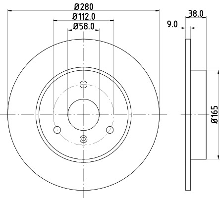 BEHR HELLA SERVICE - 8DD355106601 - Тормозной диск