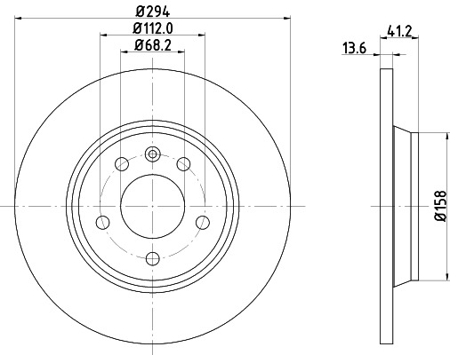 BEHR HELLA SERVICE - 8DD355106661 - Тормозной диск