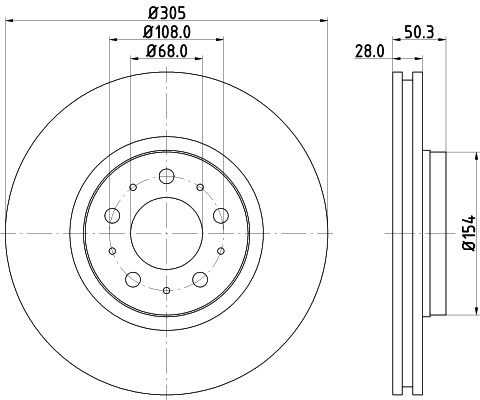 BEHR HELLA SERVICE - 8DD355107071 - Тормозной диск