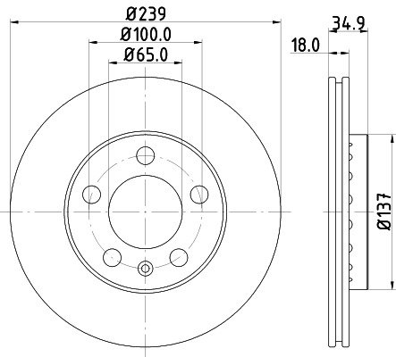 BEHR HELLA SERVICE - 8DD355107651 - Тормозной диск