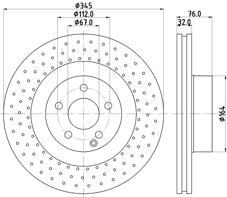 BEHR HELLA SERVICE - 8DD355107941 - Тормозной диск