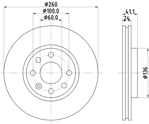 BEHR HELLA SERVICE - 8DD355108271 - Тормозной диск