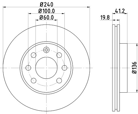 BEHR HELLA SERVICE - 8DD355108331 - Тормозной диск