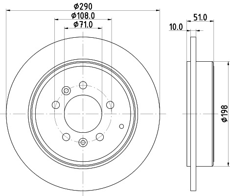 BEHR HELLA SERVICE - 8DD355108431 - Тормозной диск