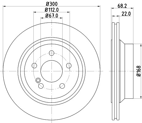 BEHR HELLA SERVICE - 8DD355108861 - Тормозной диск