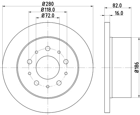 BEHR HELLA SERVICE - 8DD355108961 - Тормозной диск