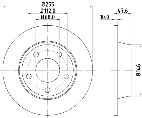 BEHR HELLA SERVICE - 8DD355109091 - Тормозной диск