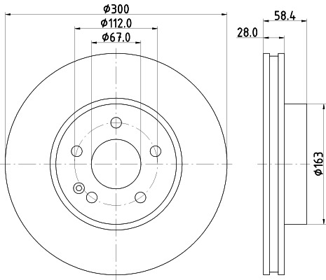 BEHR HELLA SERVICE - 8DD355110071 - Тормозной диск