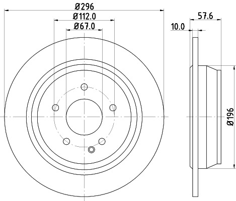 BEHR HELLA SERVICE - 8DD355110091 - Тормозной диск