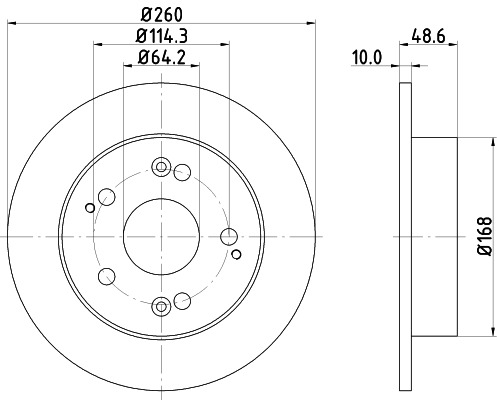 BEHR HELLA SERVICE - 8DD355110311 - Тормозной диск