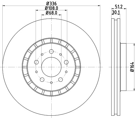 BEHR HELLA SERVICE - 8DD355110591 - Тормозной диск