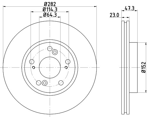 BEHR HELLA SERVICE - 8DD355110631 - Тормозной диск