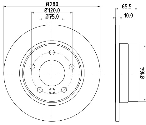 BEHR HELLA SERVICE - 8DD355111261 - Тормозной диск