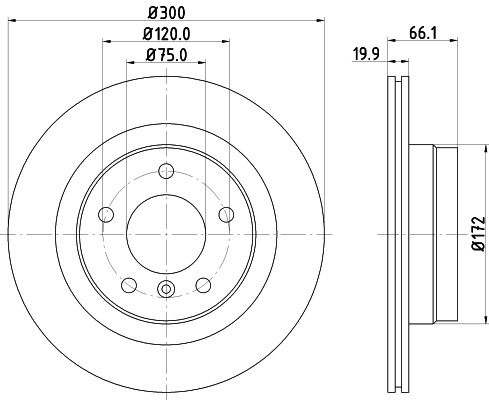 BEHR HELLA SERVICE - 8DD355111281 - Тормозной диск