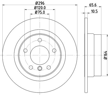 BEHR HELLA SERVICE - 8DD355111301 - Тормозной диск