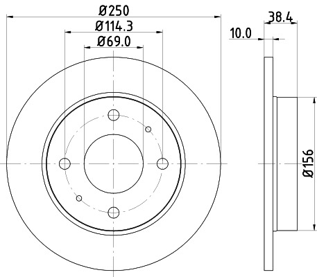 BEHR HELLA SERVICE - 8DD355111531 - Тормозной диск