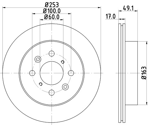 BEHR HELLA SERVICE - 8DD355111591 - Тормозной диск