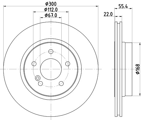 BEHR HELLA SERVICE - 8DD355111851 - Тормозной диск