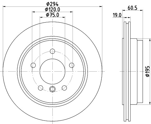 BEHR HELLA SERVICE - 8DD355112271 - Тормозной диск