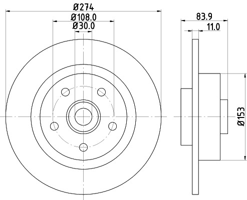 BEHR HELLA SERVICE - 8DD355112361 - Тормозной диск