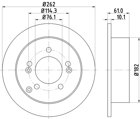 BEHR HELLA SERVICE - 8DD355113641 - Тормозной диск