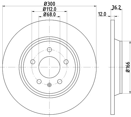 BEHR HELLA SERVICE - 8DD355113931 - Тормозной диск