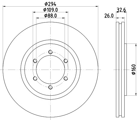 BEHR HELLA SERVICE - 8DD355114121 - Тормозной диск